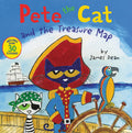 Cover Image for Pete the Cat and the Treasure Map: Includes Over 30 Stickers! -- James Dean, Paperback