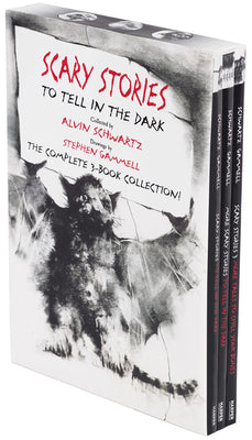 Cover Image for Scary Stories Paperback Box Set: The Complete 3-Book Collection with Classic Art by Stephen Gammell -- Alvin Schwartz, Boxed Set