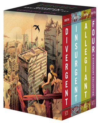 Cover Image for Divergent Anniversary 4-Book Box Set: Divergent, Insurgent, Allegiant, Four -- Veronica Roth, Paperback