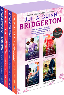 Cover Image for Bridgerton Boxed Set 5-8: To Sir Phillip, with Love / When He Was Wicked / It's in His Kiss / On the Way to the Wedding -- Julia Quinn, Other