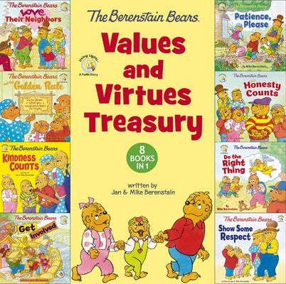 Cover Image for The Berenstain Bears Values and Virtues Treasury: 8 Books in 1 -- Mike Berenstain, Hardcover