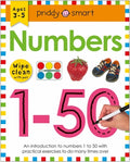 Cover Image for Numbers 1-50 (Wipe Clean Workbook): Ages 3-5; Wipe-Clean with Pen -- Roger Priddy, Spiral