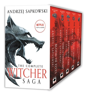 Cover Image for The Witcher Boxed Set: Blood of Elves, the Time of Contempt, Baptism of Fire, the Tower of Swallows, the Lady of the Lake -- Andrzej Sapkowski, Paperback