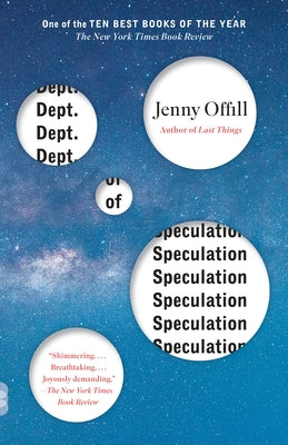 Cover Image for Dept. of Speculation -- Jenny Offill, Paperback