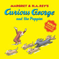 Cover Image for Curious George and the Puppies [With Bonus Stickers and Audio] -- H. A. Rey, Paperback