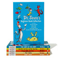 Cover Image for Dr. Seuss's Beginner Book Boxed Set Collection: The Cat in the Hat; One Fish Two Fish Red Fish Blue Fish; Green Eggs and Ham; Hop on Pop; Fox in Socks -- Dr Seuss, Boxed Set