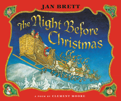 Cover Image for The Night Before Christmas [With DVD] -- Jan Brett, Hardcover
