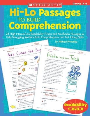Cover Image for Hi-Lo Passages to Build Comprehension: Grades 3-4 -- Michael Priestley, Paperback