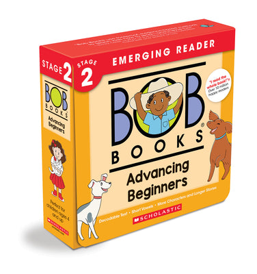 Cover Image for Bob Books - Advancing Beginners Box Set of 12 Paperbacks Decodable Phonics Books, Ages 4 and Up, Kindergarten (Stage 2: Emerging Reader) -- Bobby Lynn Maslen, Boxed Set