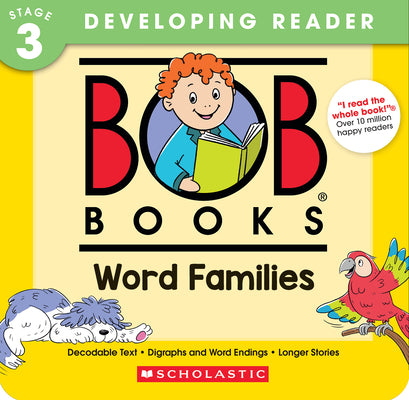 Cover Image for Bob Books - Word Families Box Set of 8 Paperbacks Decodable Phonics Books, Ages 4 and Up, Kindergarten, First Grade (Stage 3: Developing Reader) -- Bobby Lynn Maslen, Boxed Set