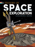 Cover Image for History of Space Exploration Coloring Book -- Bruce LaFontaine, Paperback