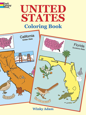 Cover Image for United States Coloring Book -- Winky Adam, Paperback