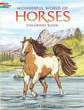 Cover Image for Wonderful World of Horses Coloring Book -- John Green, Paperback
