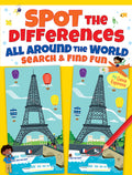 Cover Image for Spot the Differences All Around the World: Search & Find Fun -- Genie Espinosa, Paperback