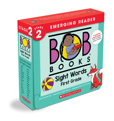 Cover Image for Bob Books - Sight Words First Grade Box Set of 10 Paperbacks Decodable Phonics Books, Ages 4 and Up, First Grade, Flashcards (Stage 2: Emerging Reader -- Lynn Maslen Kertell, Paperback