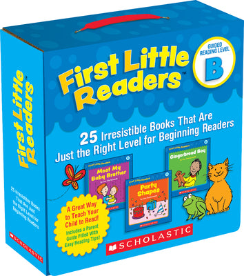 Cover Image for First Little Readers Parent Pack: Guided Reading Level B: 25 Irresistible Books That Are Just the Right Level for Beginning Readers -- Deborah Schecter, Boxed Set
