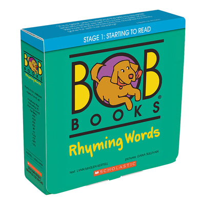 Cover Image for Bob Books - Rhyming Words Box Set of 10 Paperbacks Decodable Phonics Books, Ages 4 and Up, Kindergarten, Flashcards (Stage 1: Starting to Read) [With -- Lynn Maslen Kertell, Boxed Set