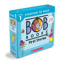 Cover Image for Bob Books - First Stories Box Set of 12 Paperbacks Decodable Phonics Books, Ages 4 and Up, Kindergarten (Stage 1: Starting to Read) -- Lynn Maslen Kertell, Boxed Set