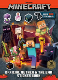 Cover Image for Minecraft Official the Nether and the End Sticker Book (Minecraft) -- Stephanie Milton, Paperback