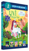Cover Image for Uni the Unicorn Step Into Reading Boxed Set: Uni Brings Spring; Uni's First Sleepover; Uni Goes to School; Uni Bakes a Cake; Uni and the Perfect Prese -- Amy Krouse Rosenthal, Paperback