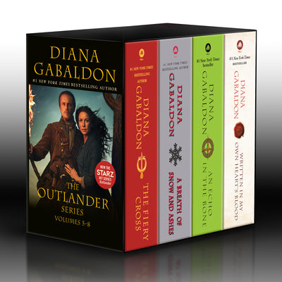 Cover Image for Outlander Volumes 5-8 (4-Book Boxed Set): The Fiery Cross, a Breath of Snow and Ashes, an Echo in the Bone, Written in My Own Heart's Blood -- Diana Gabaldon, Mass Market Paperback