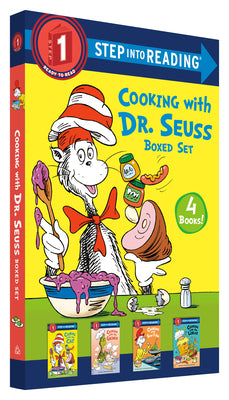 Cover Image for Cooking with Dr. Seuss Step Into Reading 4-Book Boxed Set: Cooking with the Cat; Cooking with the Grinch; Cooking with Sam-I-Am; Cooking with the Lora -- Various, Paperback