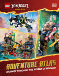 Cover Image for Lego Ninjago Dragons Rising Adventure Atlas: Journey Through the World of Ninjago (Without Minifigure) -- DK, Library Binding