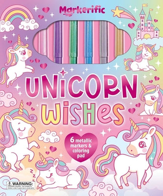 Cover Image for Markerific: Unicorn Wishes: Activity Folder with 6 Markers -- Lake Press, Other
