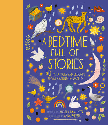 Cover Image for A Bedtime Full of Stories: 50 Folktales and Legends from Around the World -- Angela McAllister, Hardcover