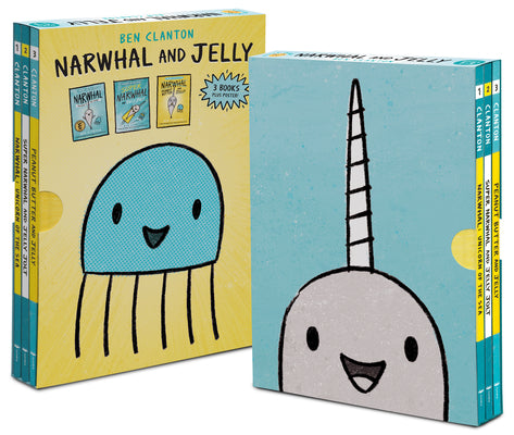 Cover Image for Narwhal and Jelly Box Set (Paperback Books 1, 2, 3, and Poster) -- Ben Clanton, Paperback