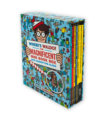 Cover Image for Where's Waldo? the Magnificent Mini Boxed Set: (A Compact, Travel-Sized Box Set of 5 Hidden Object Activity Books, Packed with Search & Find Puzzle Ad -- Martin Handford, Boxed Set