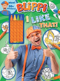 Cover Image for Blippi: I Like That!: Blippi Coloring Book with Crayons [With 50+ Stickers] -- Editors of Studio Fun International, Paperback