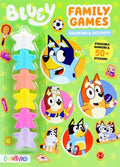 Cover Image for Bluey: Family Games: Coloring & Activity with Stackable Markers -- Editors of Studio Fun International, Paperback