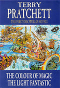 Cover Image for The First Discworld Novels: The Colour of Magic and the Light Fantastic -- Terry Pratchett, Hardcover