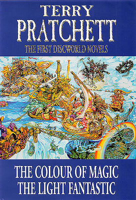 Cover Image for The First Discworld Novels: The Colour of Magic and the Light Fantastic -- Terry Pratchett, Hardcover