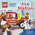 Cover Image for Lego(r) City. Fire Station: A Push, Pull and Slide Book -- AMEET Studio, Board Books
