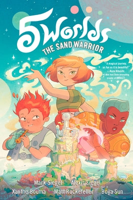 Cover Image for 5 Worlds Book 1: The Sand Warrior: (A Graphic Novel) -- Mark Siegel, Hardcover