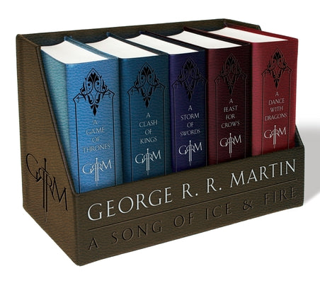 Cover Image for George R. R. Martin's a Game of Thrones Leather-Cloth Boxed Set (Song of Ice Andfire Series): A Game of Thrones, a Clash of Kings, a Storm of Swords, -- George R. R. Martin, Boxed Set