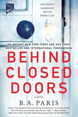 Cover Image for Behind Closed Doors -- B. A. Paris, Paperback
