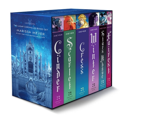 Cover Image for The Lunar Chronicles Boxed Set: Cinder, Scarlet, Cress, Fairest, Stars Above, Winter -- Marissa Meyer, Paperback