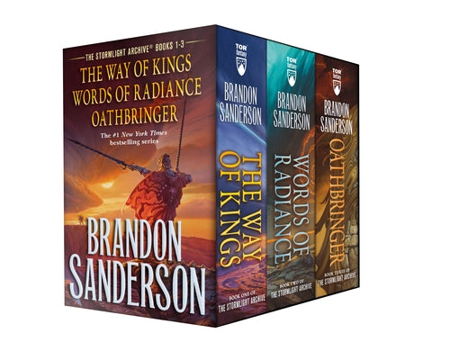 Cover Image for Stormlight Archive MM Boxed Set I, Books 1-3: The Way of Kings, Words of Radiance, Oathbringer -- Brandon Sanderson, Mass Market Paperback