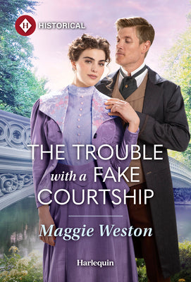Cover Image for The Trouble with a Fake Courtship -- Maggie Weston, Mass Market Paperback