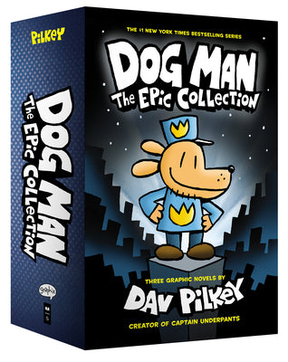 Cover Image for Dog Man: The Epic Collection: From the Creator of Captain Underpants (Dog Man #1-3 Box Set) -- Dav Pilkey, Boxed Set