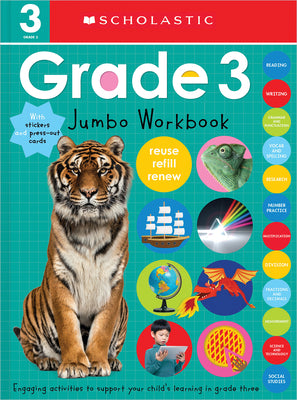 Cover Image for Third Grade Jumbo Workbook: Scholastic Early Learners (Jumbo Workbook) -- Scholastic, Paperback