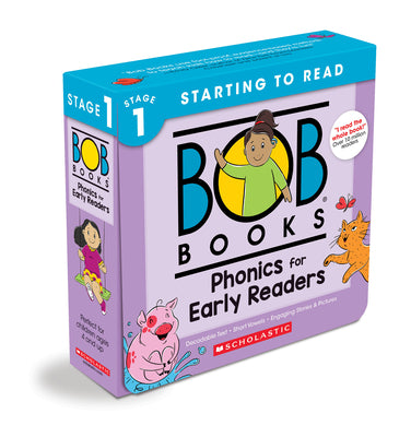 Cover Image for Bob Books - Phonics for Early Readers Box Set of 12 Paperbacks Decodable Phonics Books, Ages 4 and Up, Kindergarten (Stage 1: Starting to Read) -- Liza Charlesworth, Paperback