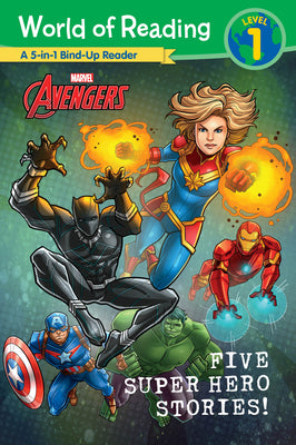 Cover Image for World of Reading: Five Super Hero Stories! -- Marvel Press Book Group, Paperback