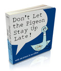 Cover Image for Don't Let the Pigeon Stay Up Late! (Board Book) -- Mo Willems, Board Books