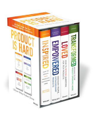 Cover Image for Product Is Hard Svpg Box Set: Includes Inspired, Empowered, Loved, and Transformed -- Marty Cagan, Hardcover