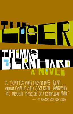 Cover Image for The Loser -- Thomas Bernhard, Paperback