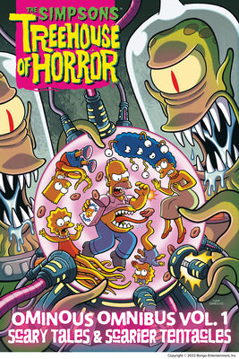 Cover Image for The Simpsons Treehouse of Horror Ominous Omnibus Vol. 1: Scary Tales & Scarier Tentacles -- Matt Groening, Hardcover